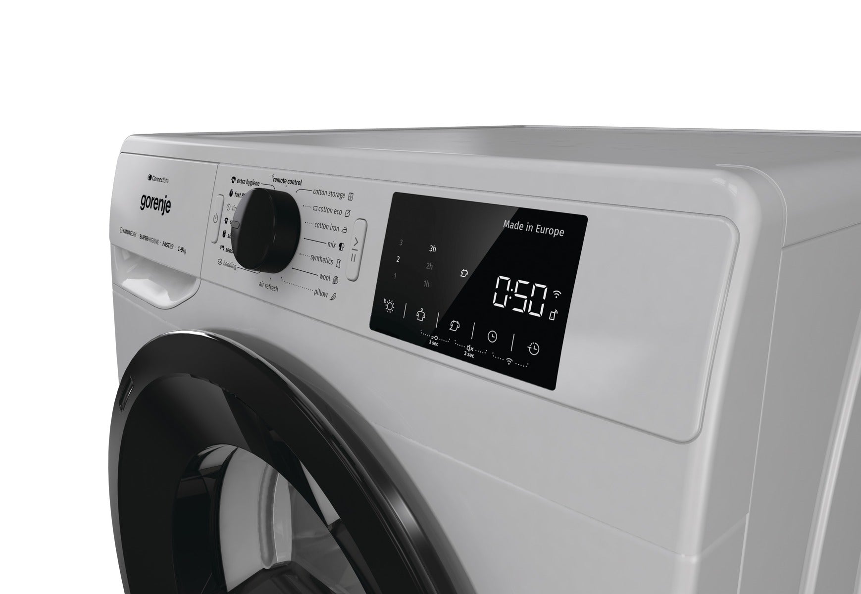 Gorenje Dryer Condenser 9Kg Heat Pump Wifi Silver