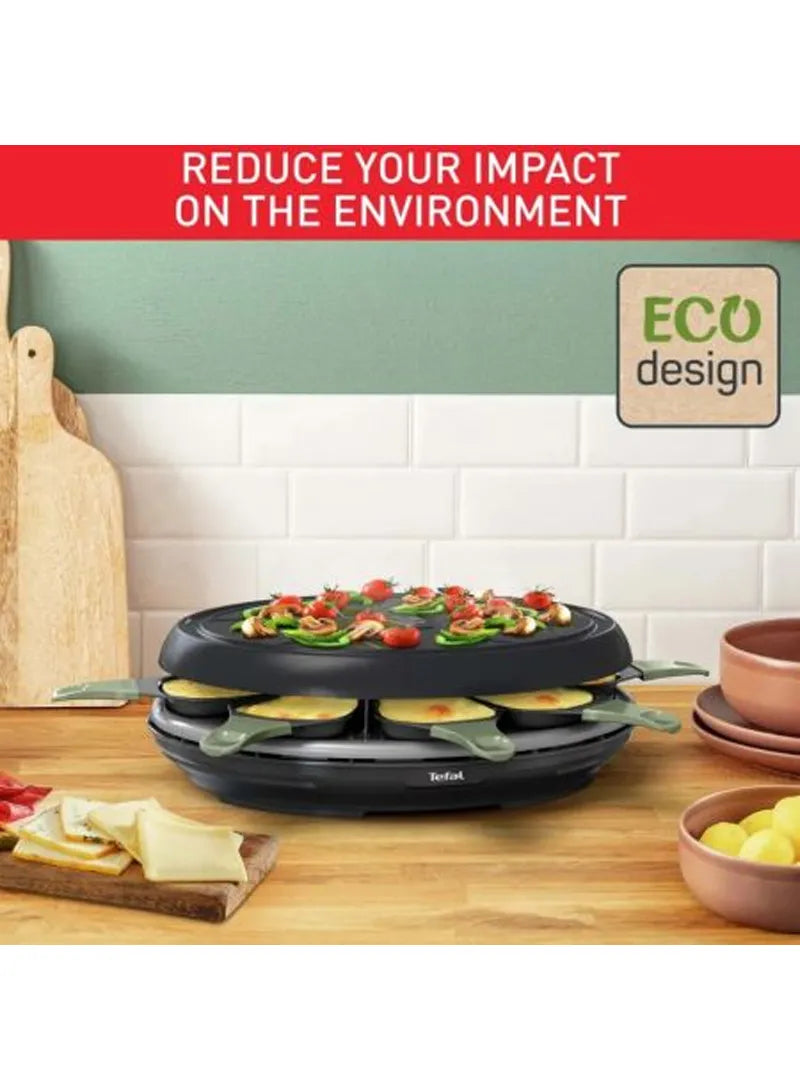 Tefal Eco Raclette & Grill RE31E810 – 8 Person, 945W,