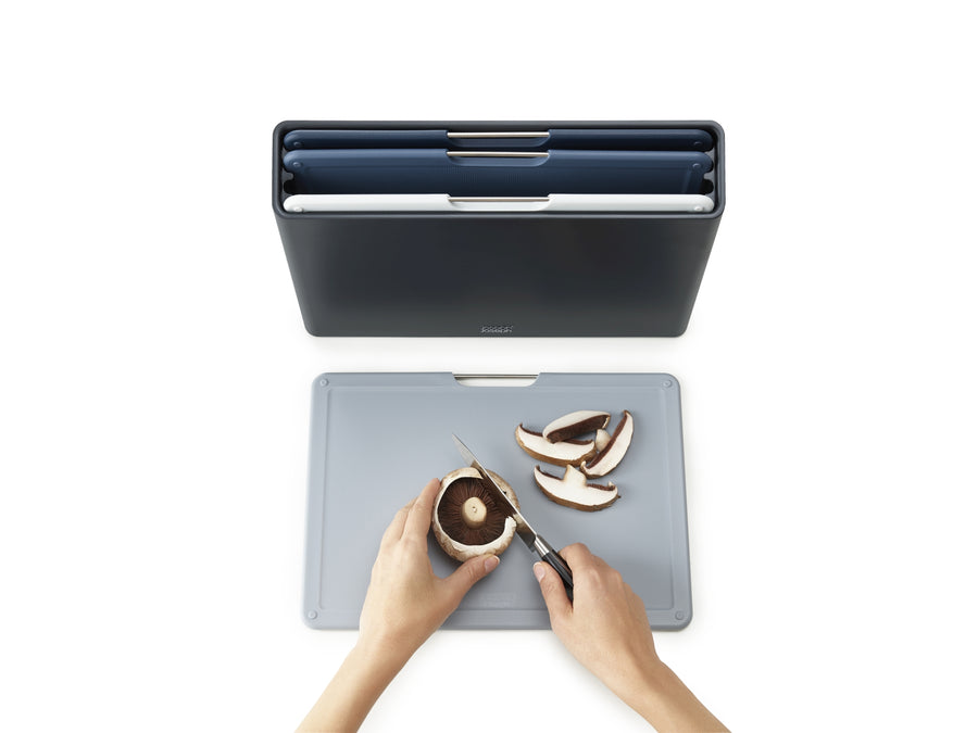 Joseph Joseph Folio 4-Piece Colour Coded Cutting Board Set Graphite