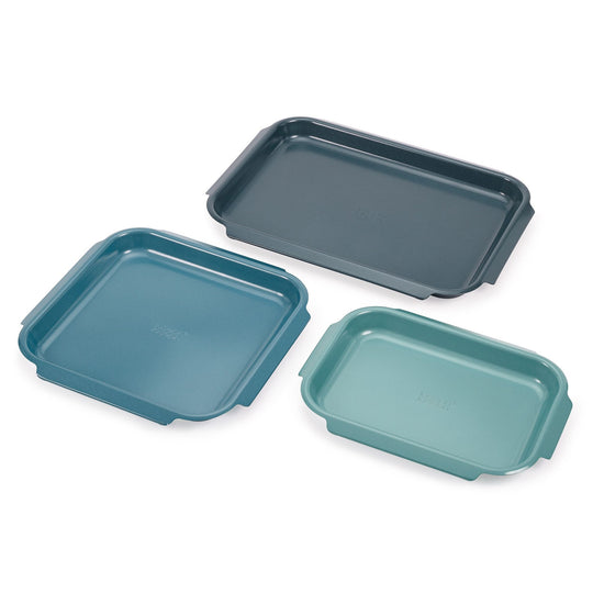 Joseph Joseph Nest Bake 3-Piece Non-Stick Blue Baking Tray Set