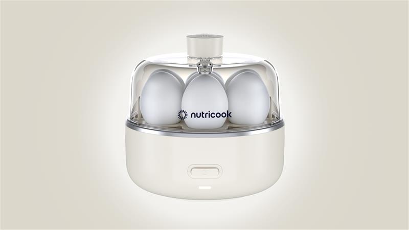 Nutricook Eggi egg cooker sand white