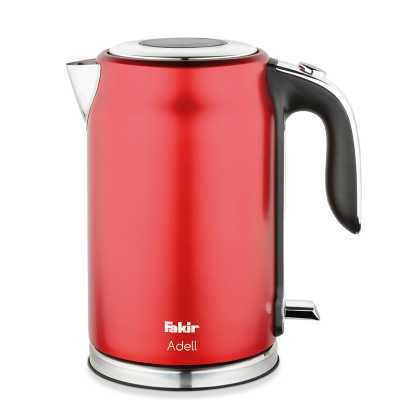 Fakir Adell Electric Kettle – Red Stainless Steel | 2200W | 1.7L with Auto Shut-Off
