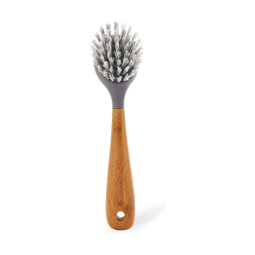Full Circle Tenacious C Cast Iron Brush and Sc, Bamboo Handle, 1 EA,
