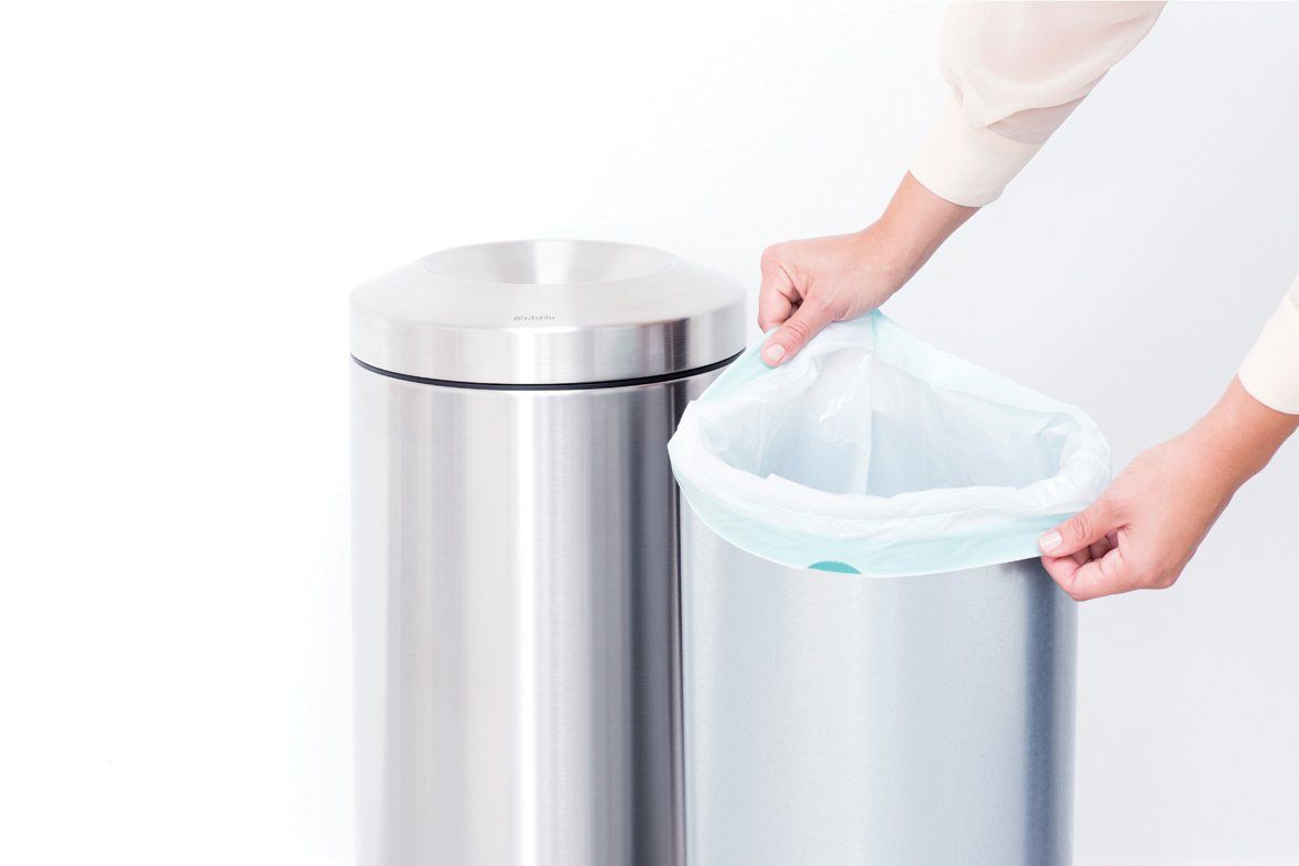 Brabantia Flame Guard Waste Paper Bin 30L – Matt Steel