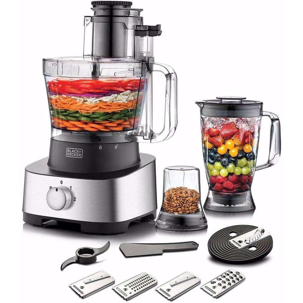 Black & Decker 880W 1.8L 4-In-1 Electric Food Processor