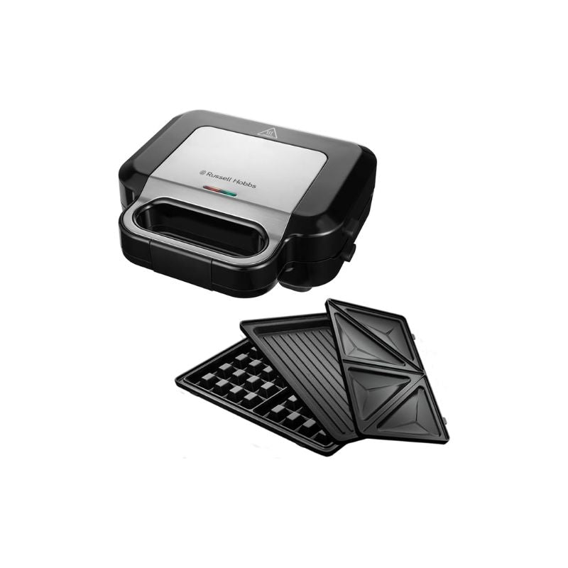 Russell Hobbs Multifunctional 3-In-1 Sandwich Maker, Waffle Iron, Contact Grill