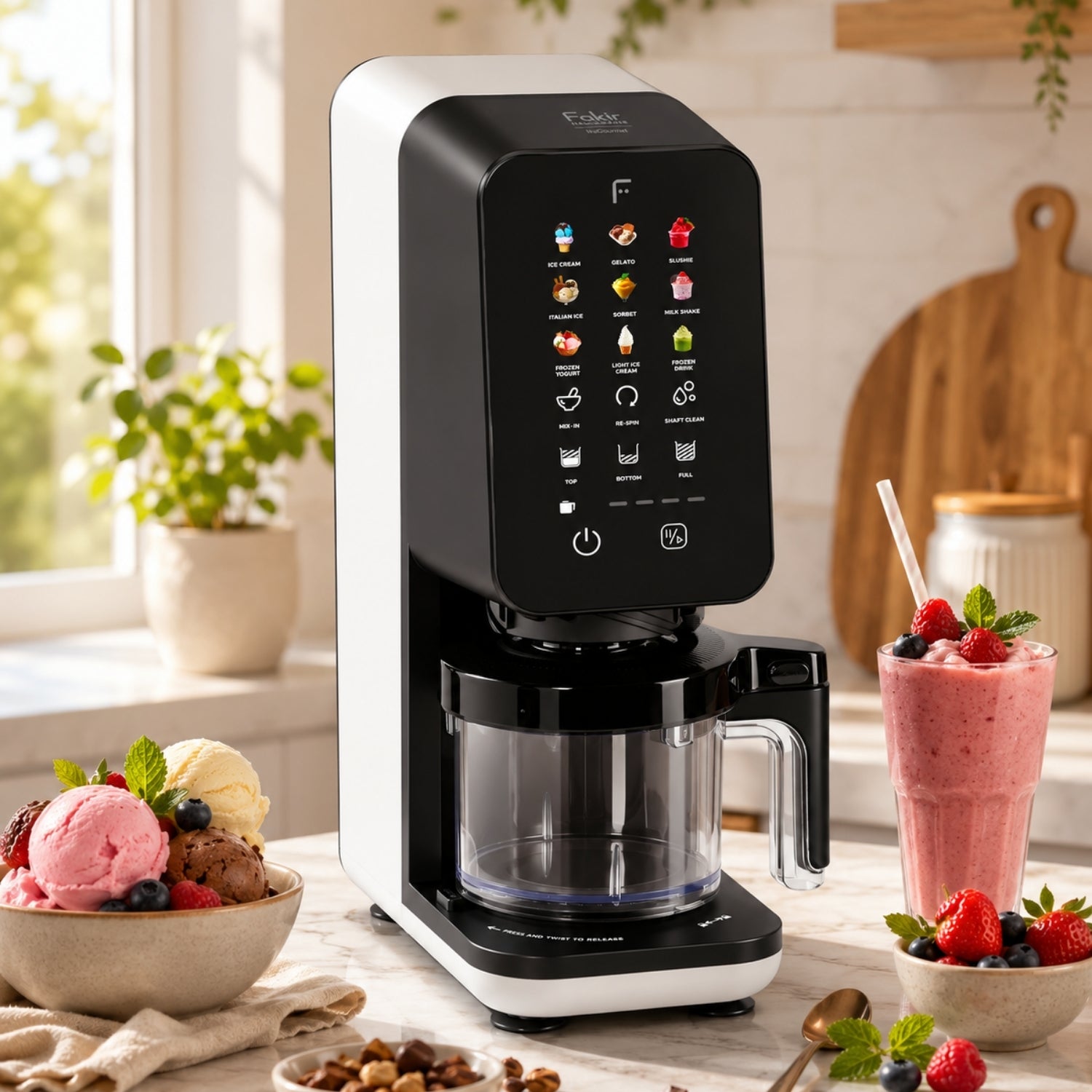 Fakir IceSense Ice Cream Maker 700W 2500RPM 12Program 3x450ml