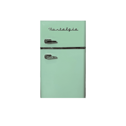 Nostalgia, Retro Two Door Fridge Freezer - Tiffany Blue
