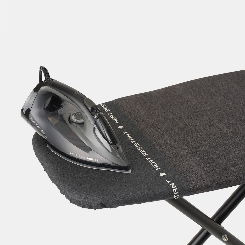 Brabantia Ironing Board D 135 x 45 cm Solid Steam Iron Rest – Black