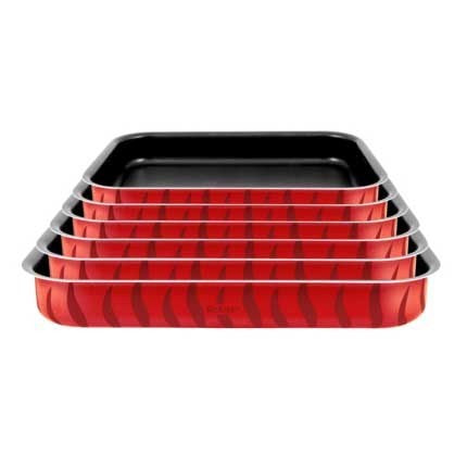 Tefal Tempo Flame Ovenware - Set 6 Rectangular Oven Dishes