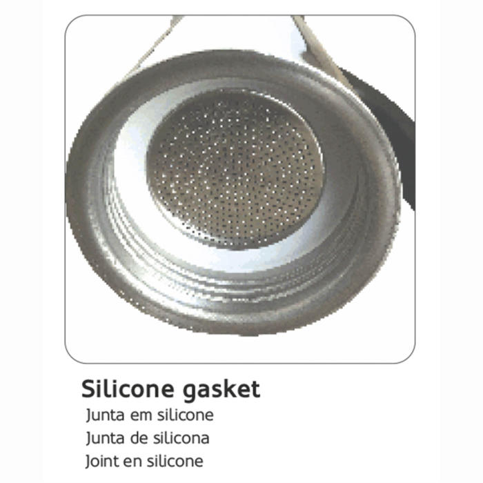 Haeger SS MOKA POT 6 Stainless Steel Stovetop Coffee Maker | 6 Cup