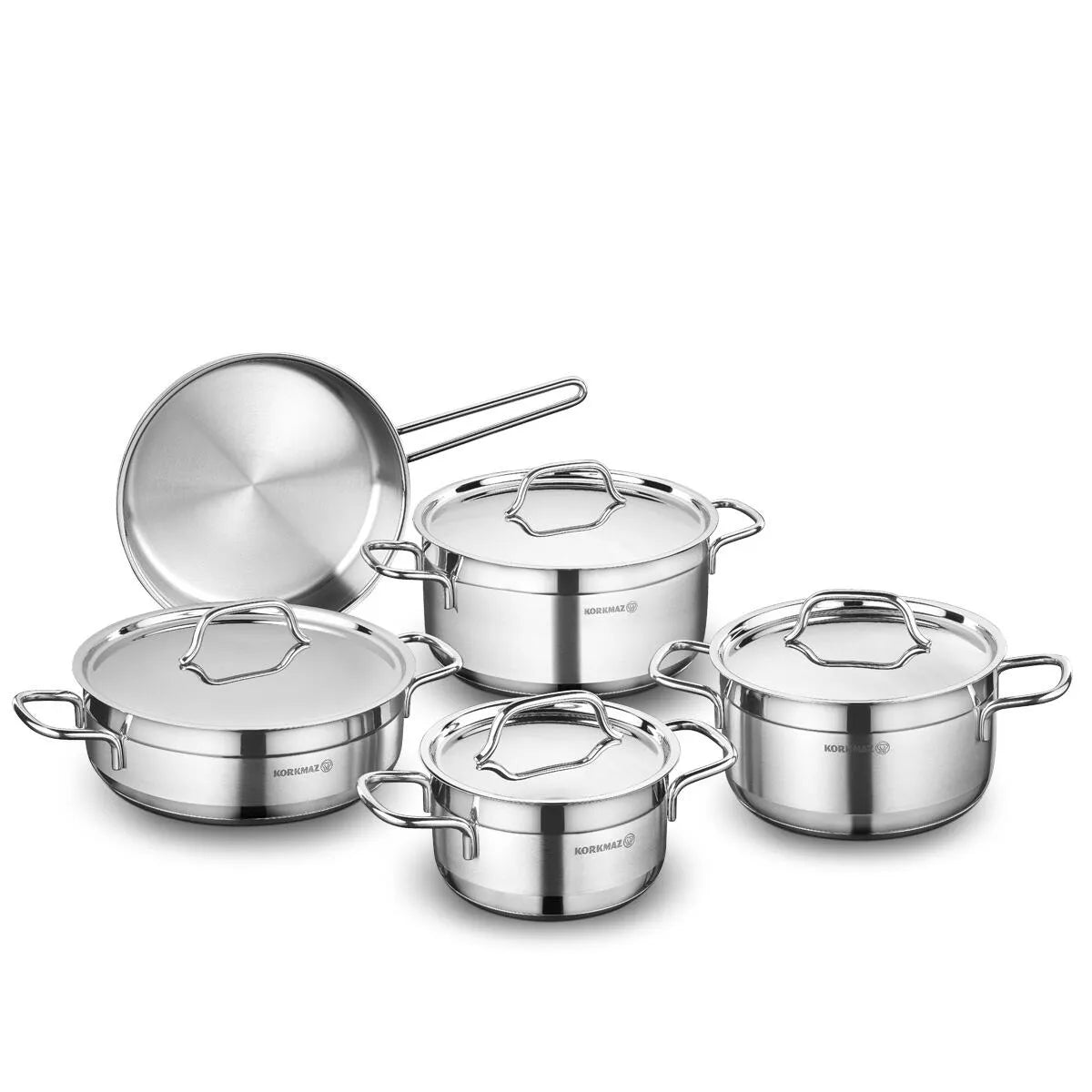Korkmaz Alfa 9 Piece Cookware Set