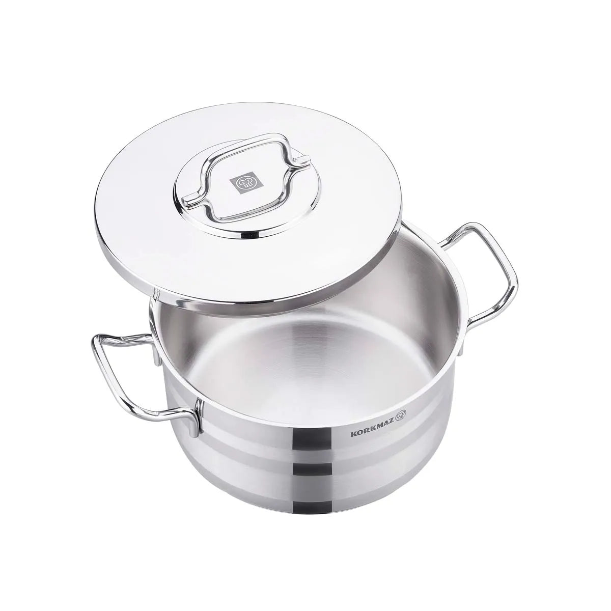 Korkmaz Astra 9 Piece Cookware Set 18/10 Stainless Steel Induction Pots Pans