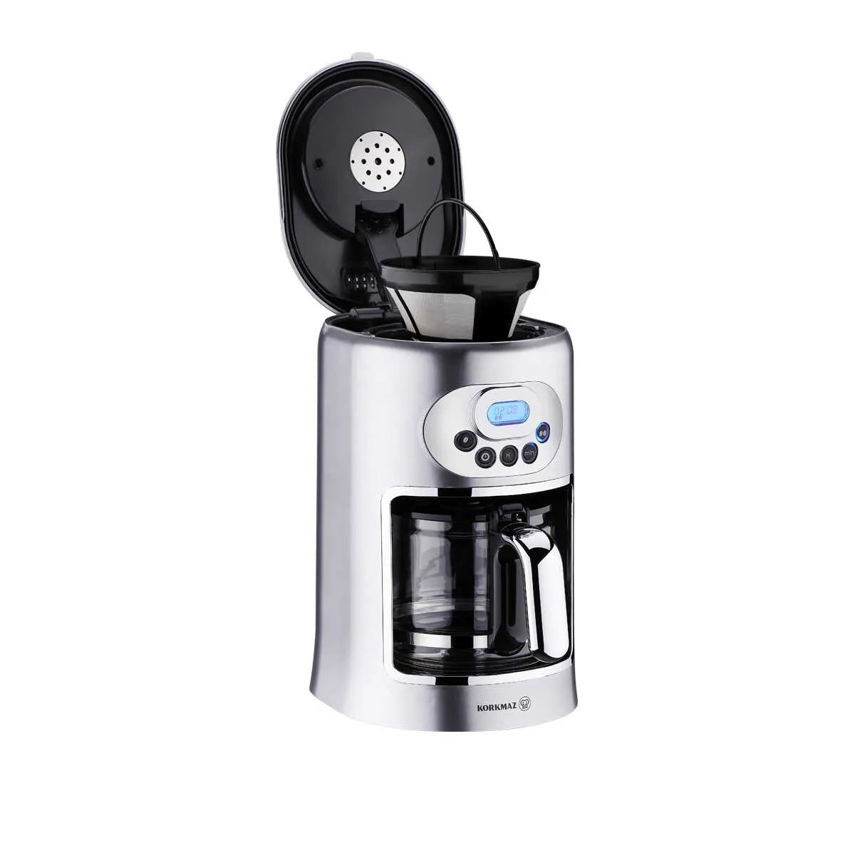 Korkmaz Drippa Lcd Inox Filter Coffee Machine