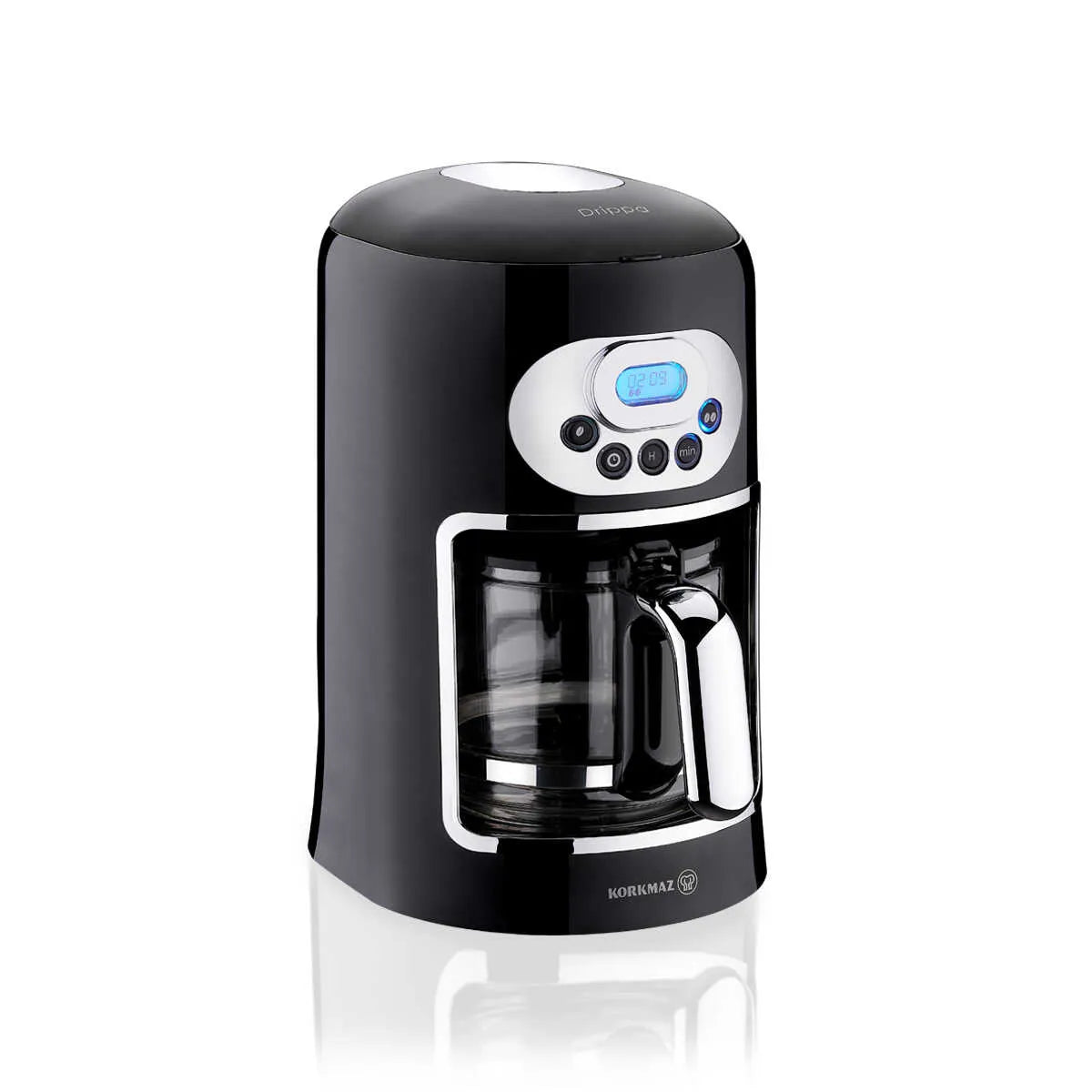 Korkmaz Drippa Lcd Black Filter Coffee Machine
