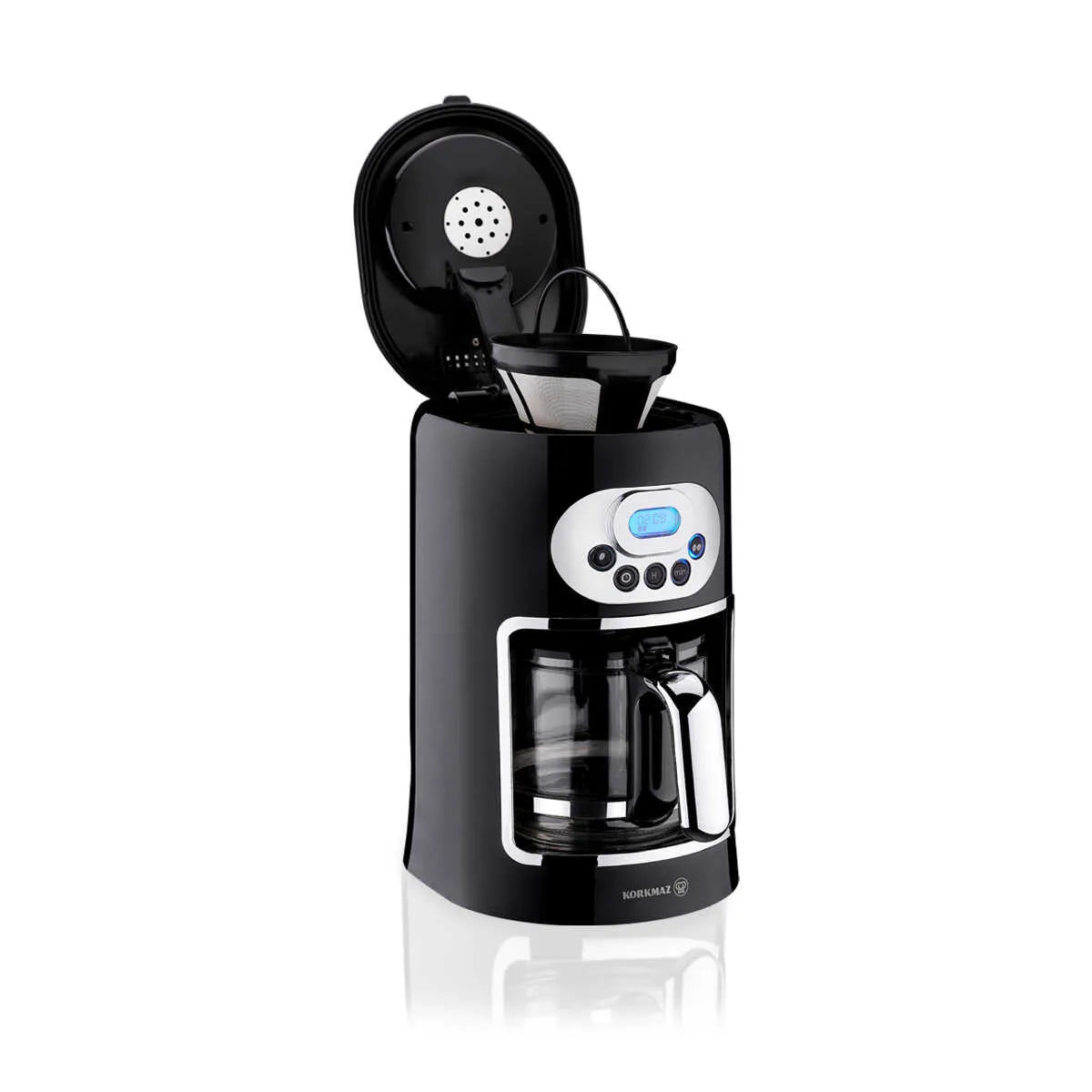 Korkmaz Drippa Lcd Black Filter Coffee Machine