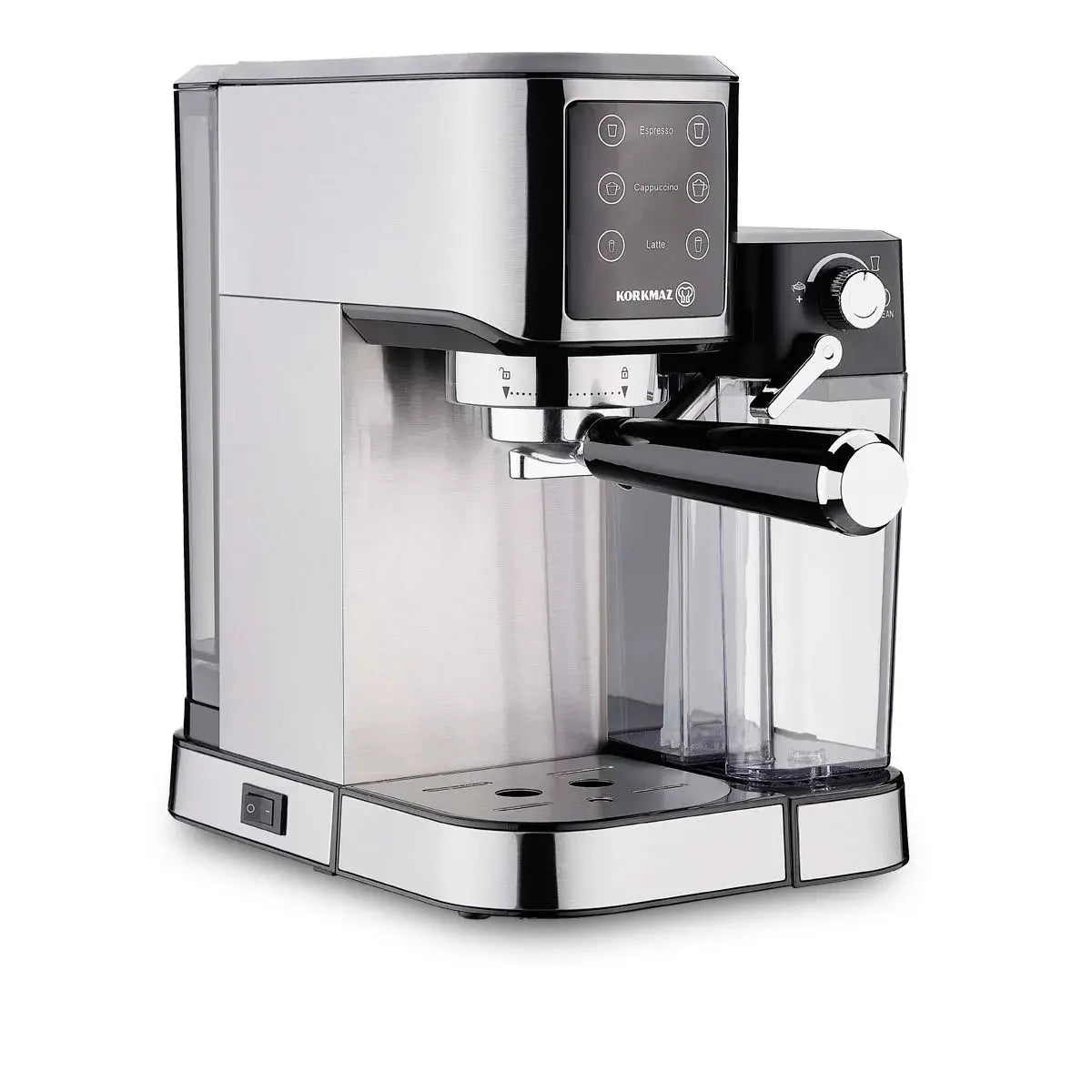 Korkmaz Java Plus Espresso Coffee Machine With Milk Chamber