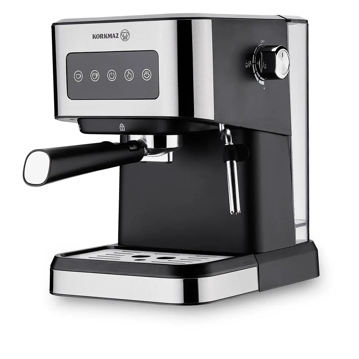 Korkmaz Java Espresso Coffee Machine With Milk Frother