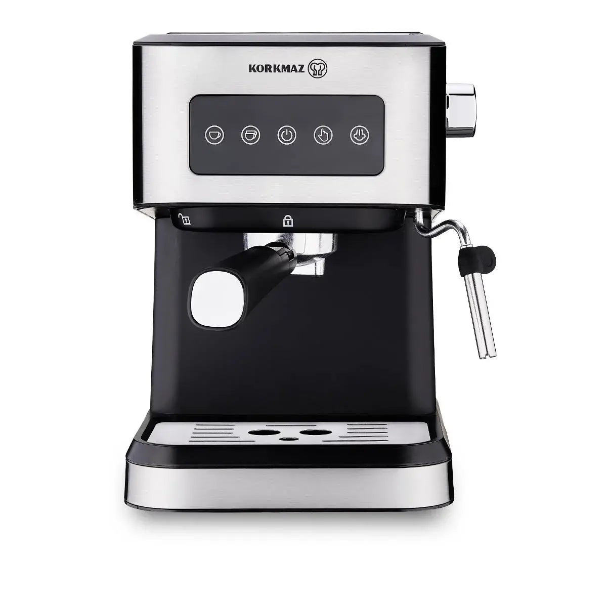 Korkmaz Java Espresso Coffee Machine With Milk Frother