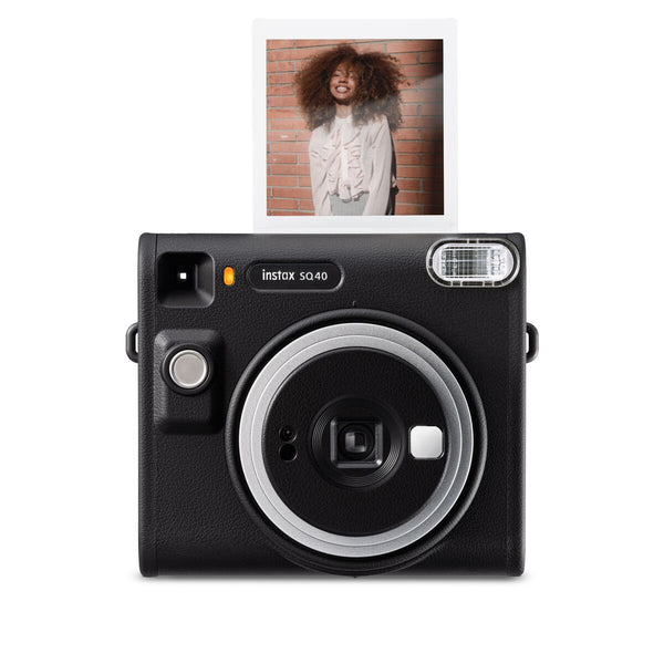 Fujifilm Instax Square SQ40 Instant Camera Selfie Mirror Black Texture Color