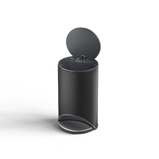 Joseph Joseph Arc 10L Easy-push Matt Black Pedal Bin