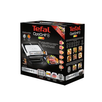 Tefal OptiGrill+ Electric Grill 6 Programs Automatic Thickness Sensor Silver