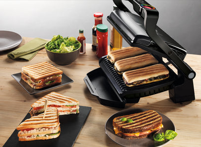 Tefal OptiGrill+ Electric Grill 6 Programs Automatic Thickness Sensor Silver