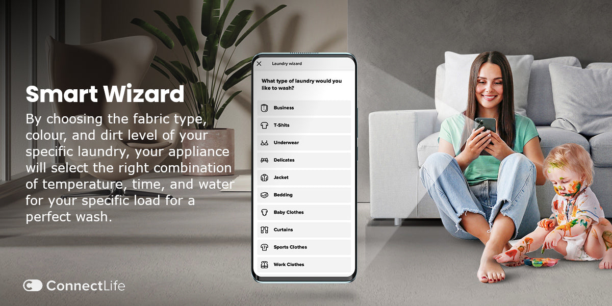 Hisense 12kg Smart Washing Machine, Auto Dosing, WiFi, 1400 rpm