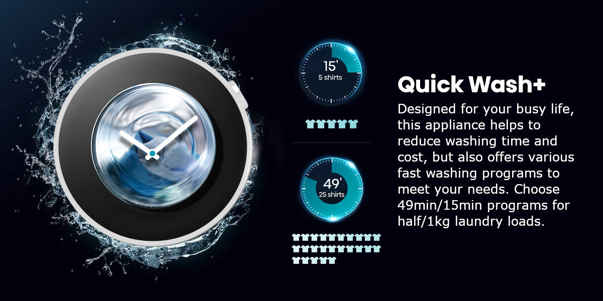 Hisense 12kg Smart Washing Machine, Auto Dosing, WiFi, 1400 rpm