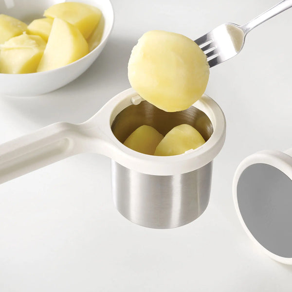 Joseph Joseph Helix Potato Ricer 20100 Twist-Action Easy-Squeeze Masher White