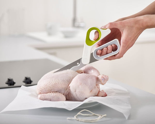 Joseph Joseph PowerGrip Kitchen Scissors with Integrated Herb Stripper - 10302