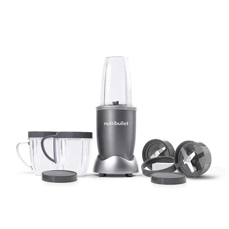 NutriBullet 600W Nutrient Extractor – 9 Piece Blender Set (Grey)