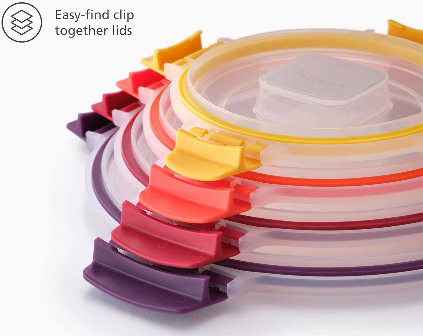 Joseph Joseph Nest Lock 4-Piece Round Food Container Set - Multicolour - 1000015