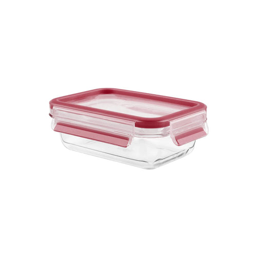 Tefal MasterSeal Glass Food Container 450ml Rectangular Oven Safe Snack Box