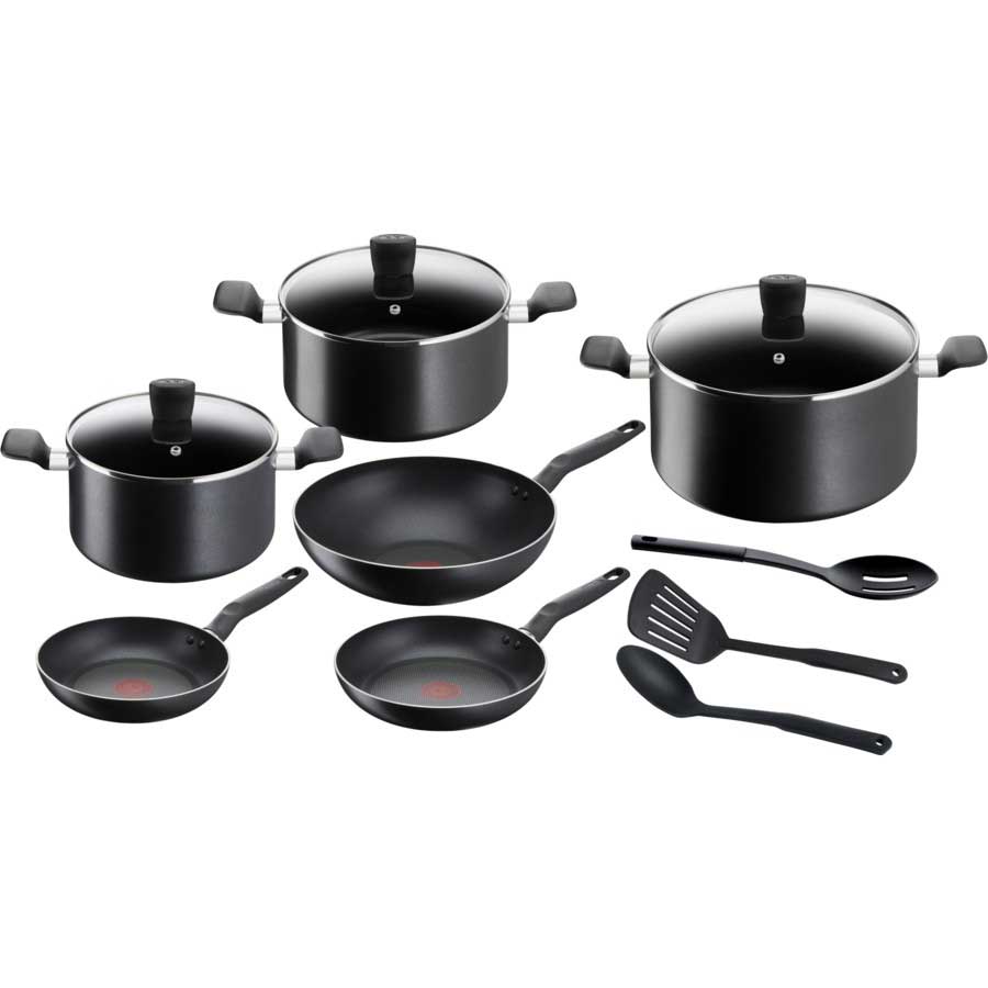 Tefal Super Cook 12-Piece Cookware Set Non-Stick Aluminum