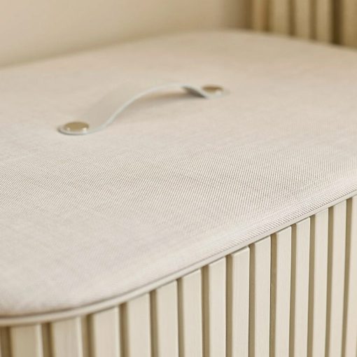 Joseph Joseph Tota Luxe 90L Laundry Separation Basket - Bamboo with Leather Handle