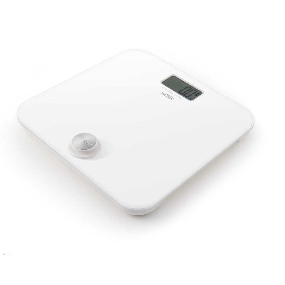 Haeger White Electronic Bathroom Scale U-Power