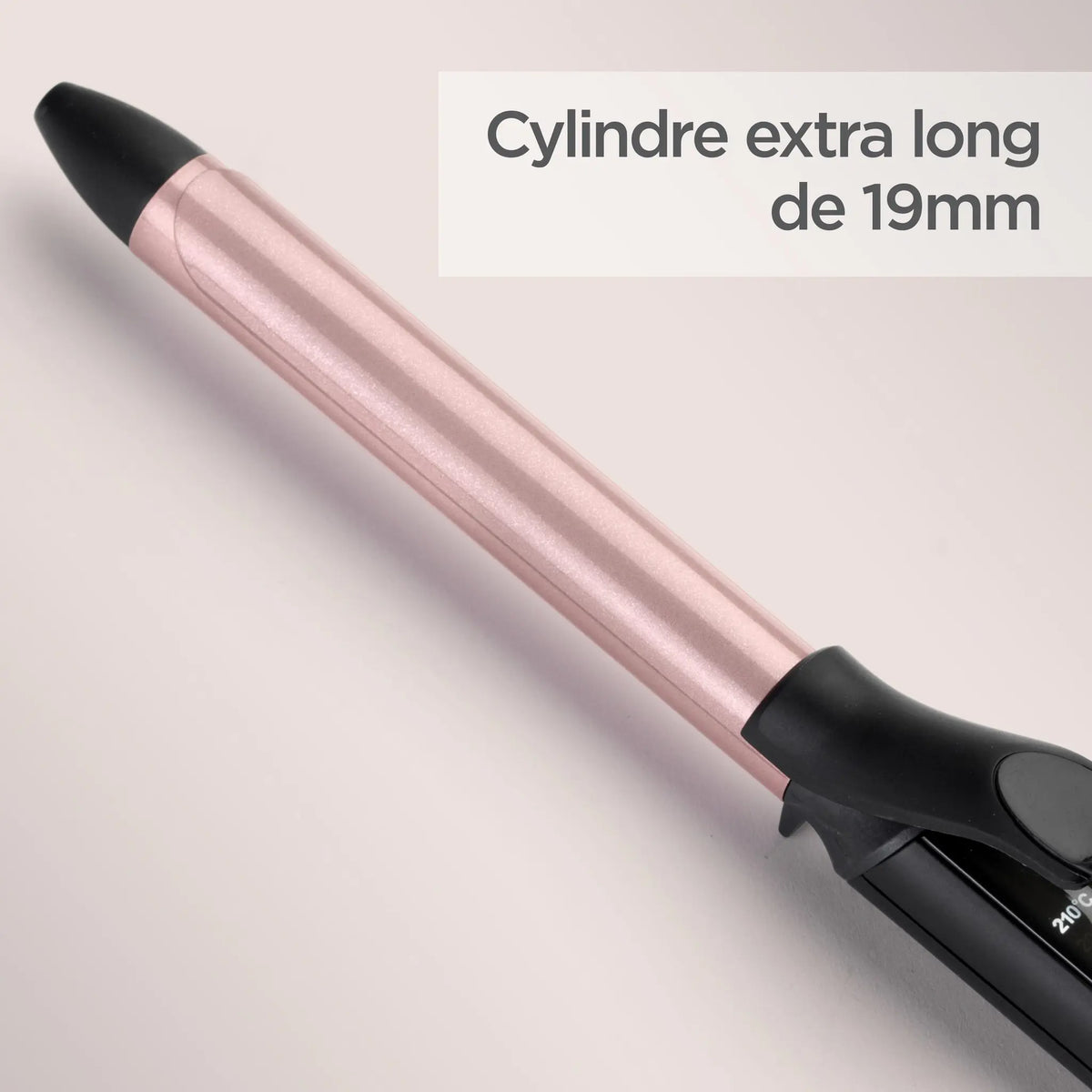 BaByliss Curling Tong C450SDE 19mm Extra-Long Barrel – Black & Rose – view 2