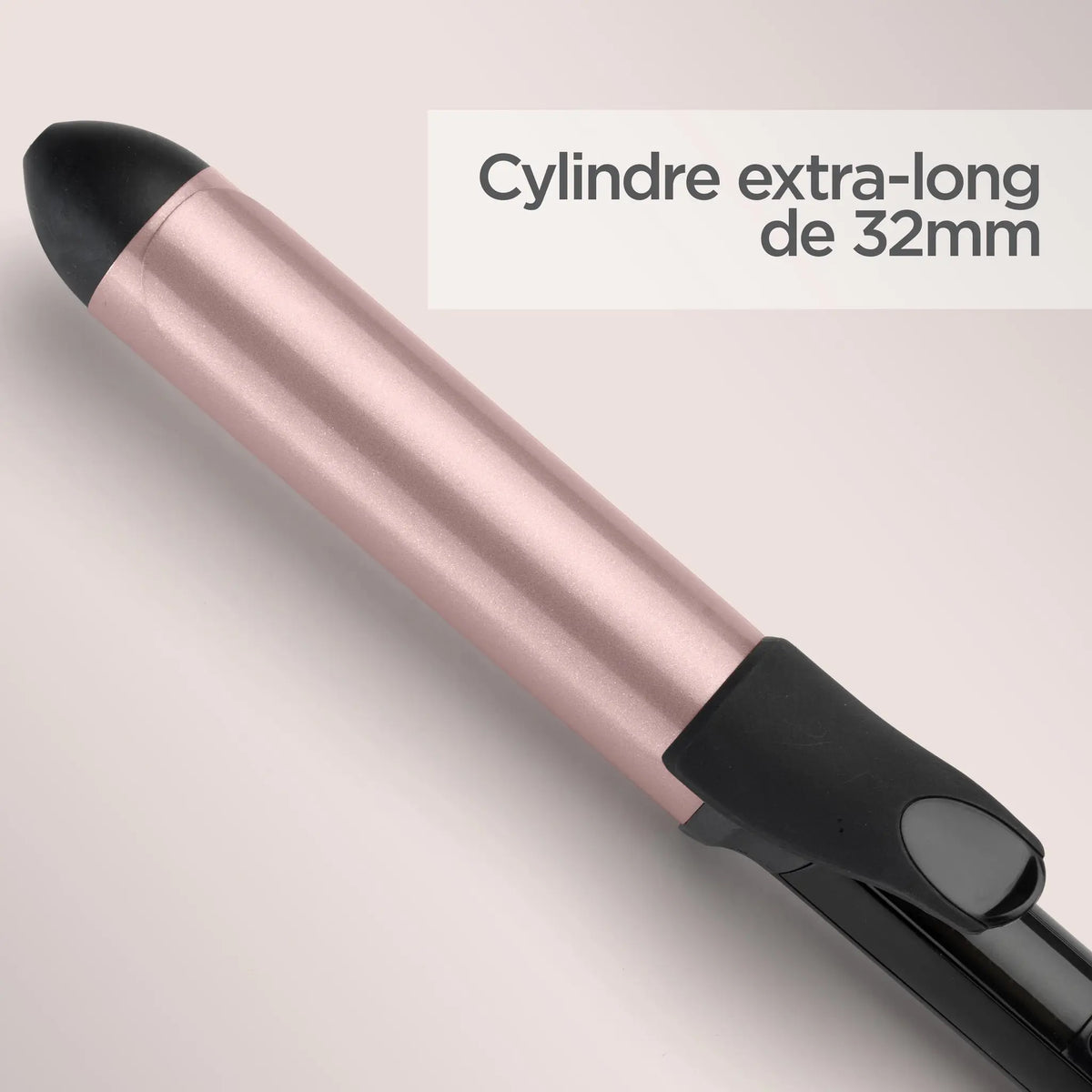 BaByliss Curling Tong C452SDE 32mm Extra-Long Barrel – Black & Rose – view 3