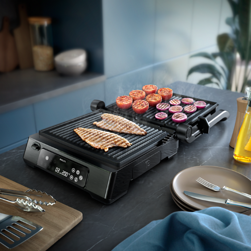 Philips 7000 Series Contact Grill 2200W Digital Control Detachable Plates