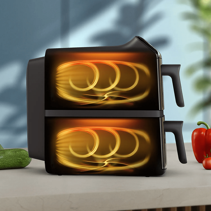 Philips Airfryer NA460/00 2750W 10L Stacked Dual Basket RapidAir Oven