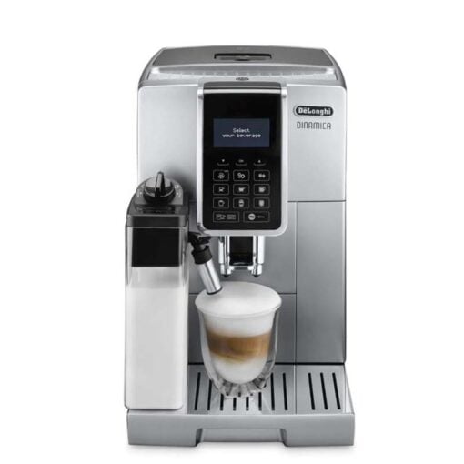 De'Longhi Dinamica ECAM 350.75.S Bean-to-Cup Machine 15-Bar Auto Milk Silver