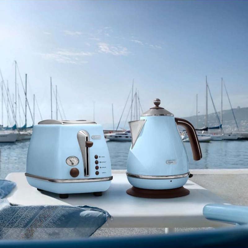 DeLonghi Icona Vintage 2-Slot Toaster 900W Azure Blue Retro CTOV 2003