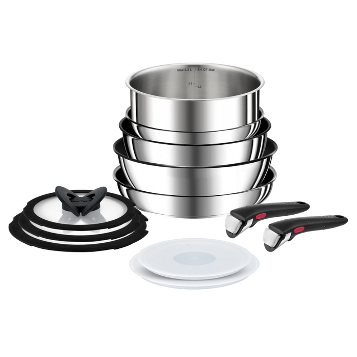 Tefal Ingenio Preference 12pc Stainless Steel Set Induction