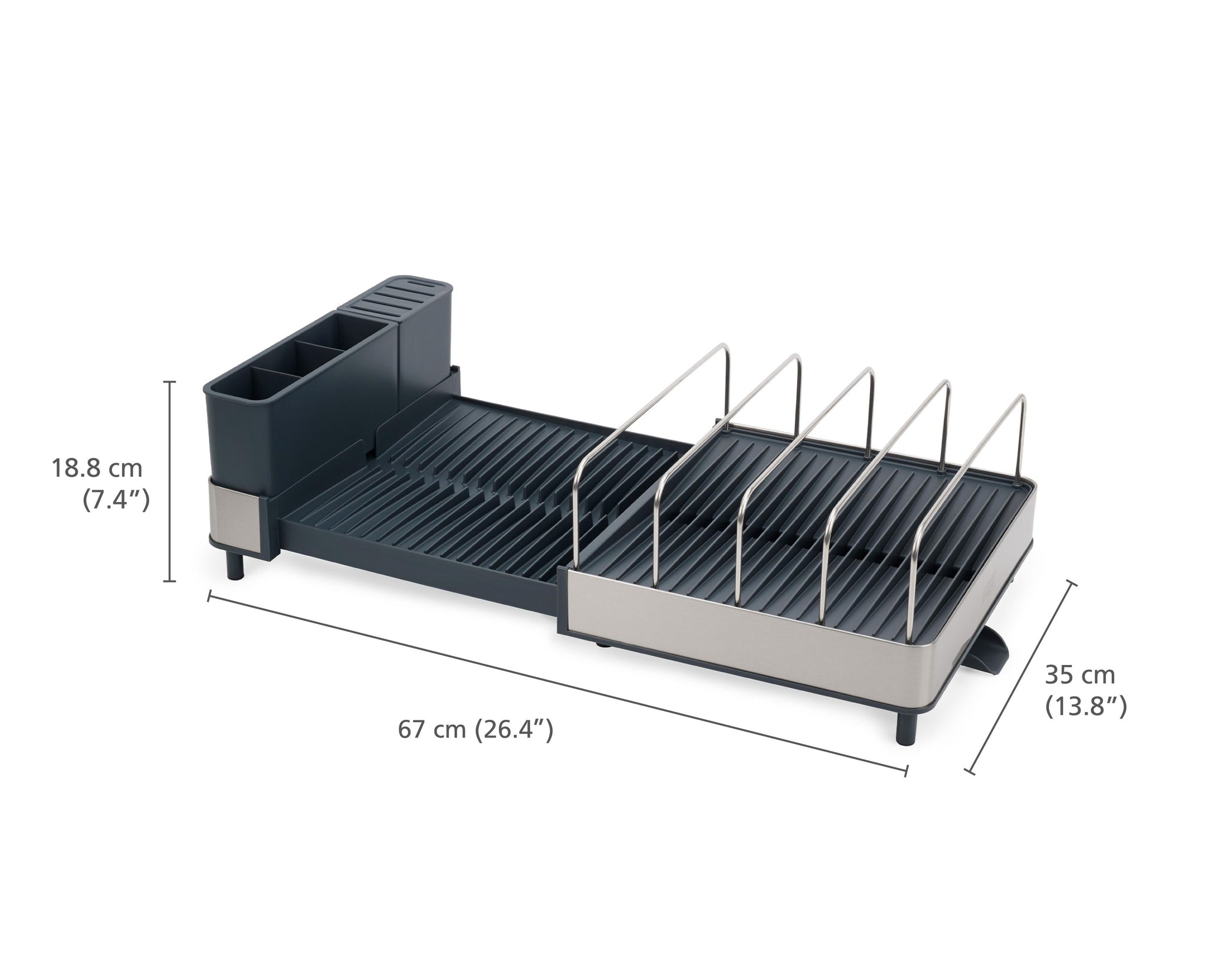 Joseph Joseph Extendâ„ Max Stainless-Steel Expandable Dish Drainer