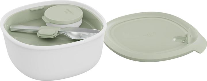 BergHOFF Leo lunchbox with flatware set sage