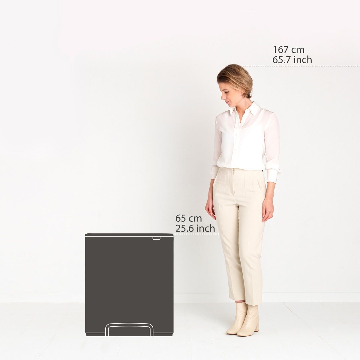 Brabantia Bo Pedal Bin 2 x 30L Recycling – Matt Steel
