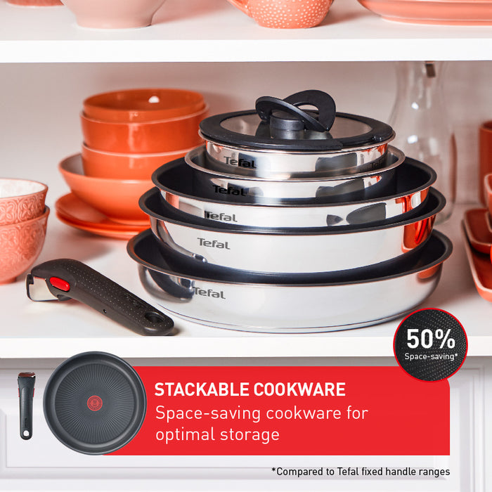 Tefal Ingenio Preference 12pc Stainless Steel Set Induction