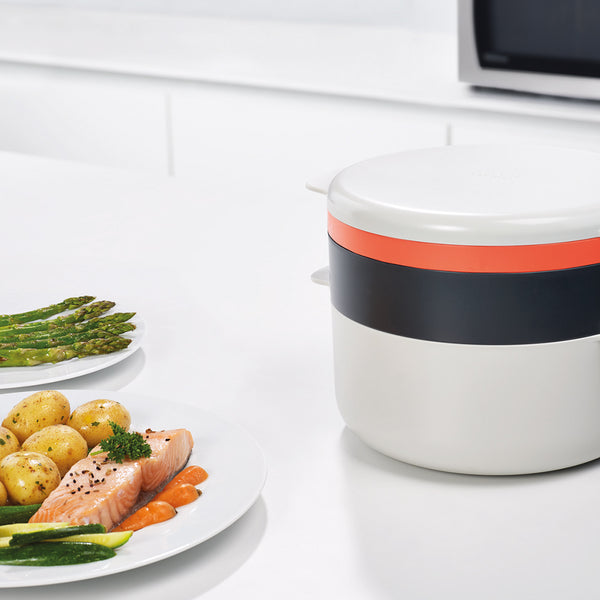 Joseph Joseph M-Cuisine 4-Piece Stackable Microwave Cooking Set - Orange - 45001