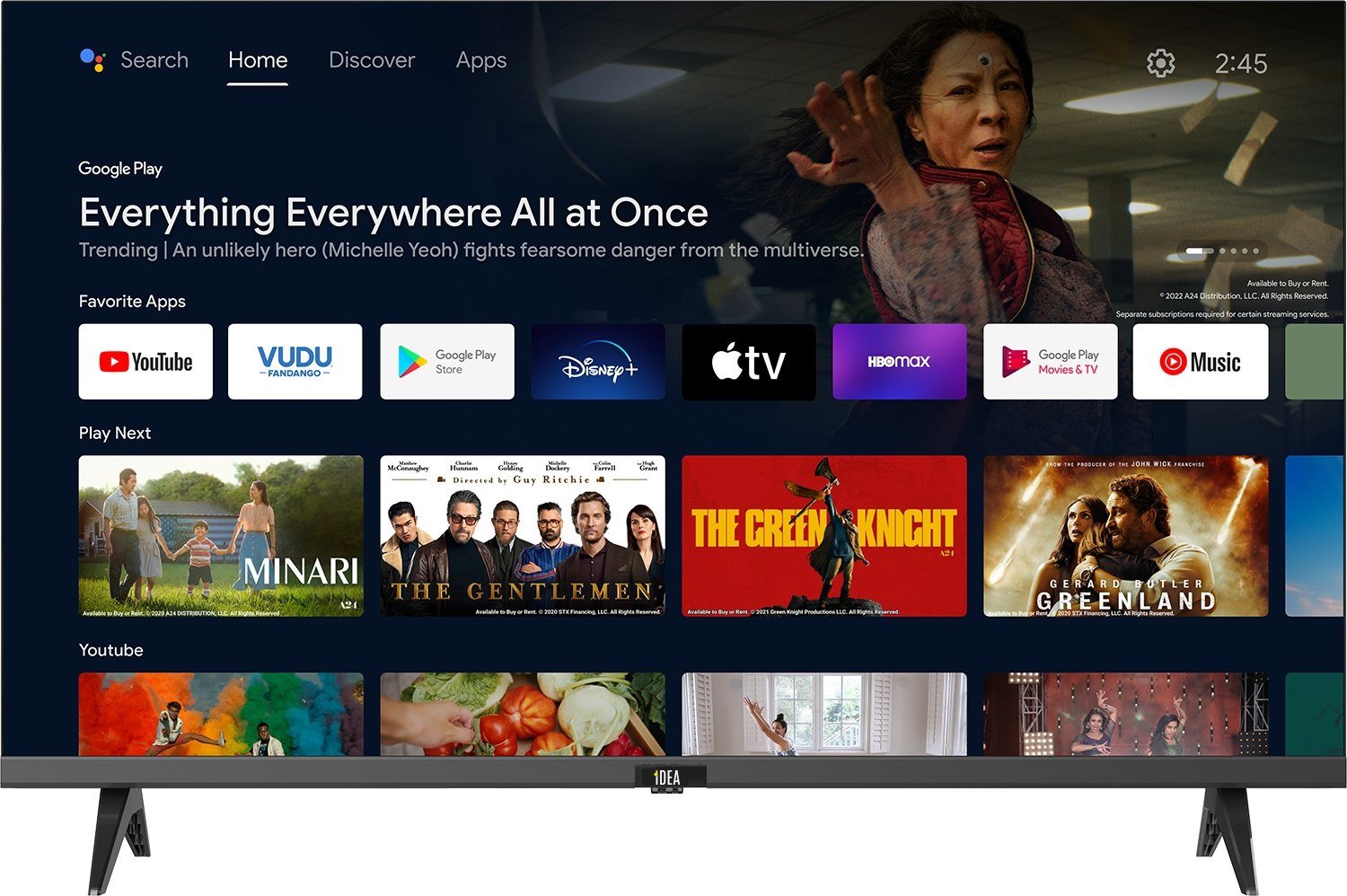 Idea Led 55" Frameless Uhd Smart Tv